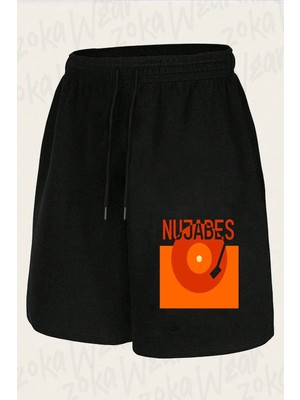 Zoka Wear Unisex Nujabes Tasarım Tasarım Baskılı Şort