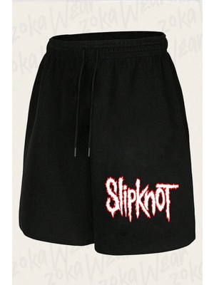 Zoka Wear Unisex Slipknot V49 Tasarım Baskılı Şort