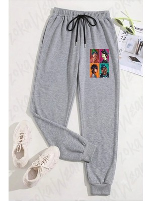 Zoka Wear Unisex Gorillaz Baskılı Eşofman Altı