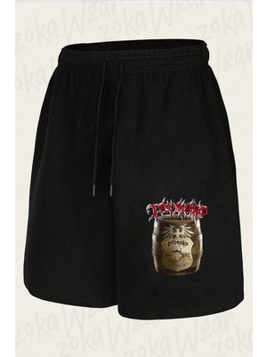 Zoka Wear Unisex Tankard Tasarım Baskılı Şort