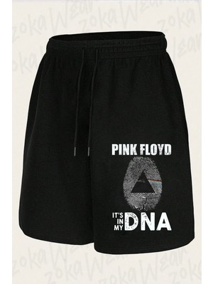 Zoka Wear Unisex Pink Floyd V10 Tasarım Baskılı Şort