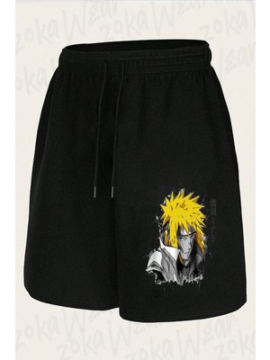 Zoka Wear Unisex Naruto Uzumaki Manga Tasarım Baskılı Şort
