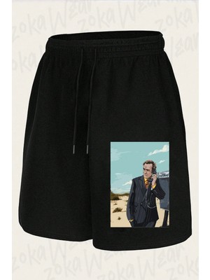 Zoka Wear Unisex Better Call Saul V2 Tasarım Baskılı Şort
