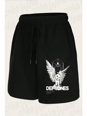 Zoka Wear Unisex Deftones V14 Tasarım Baskılı Şort