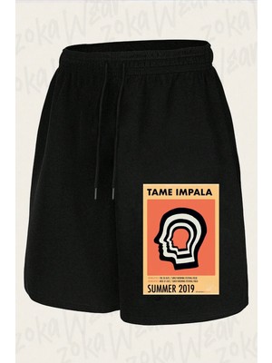 Zoka Wear Unisex Tame Impala V3 Tasarım Baskılı Şort