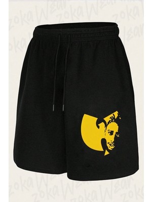 Zoka Wear Unisex Wu Tang Clan V9 Tasarım Baskılı Şort