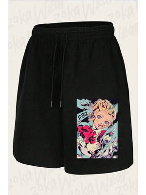 Zoka Wear Unisex Aigis P3R Tasarım Baskılı Şort