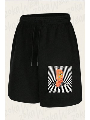 Zoka Wear Unisex Cage The Elephant Tasarım Baskılı Şort