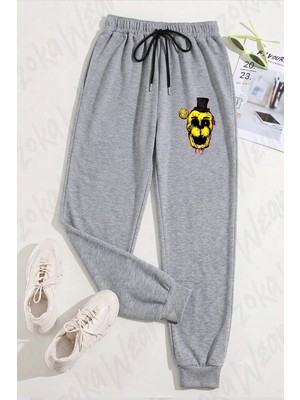 Zoka Wear Unisex Bloody Golden Freddy Fnaf Baskılı Eşofman Altı