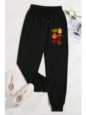 Zoka Wear Unisex Haikyuu Best Karasuno Nekoma Fukurodani Baskılı Eşofman Altı