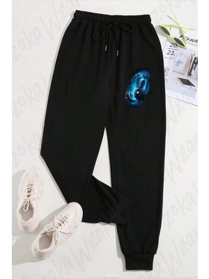 Zoka Wear Unisex Dj Kulaklık Baskılı Eşofman Altı
