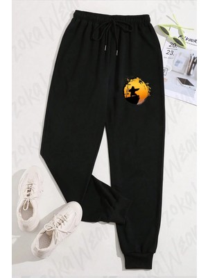 Zoka Wear Unisex Kung Fu Panda Po Tai Chi Sunset Baskılı Eşofman Altı