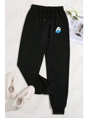 Zoka Wear Unisex Muhabbet Kuşu Baskılı Eşofman Altı