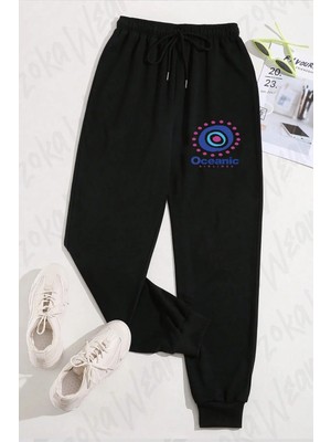 Zoka Wear Unisex Oceanic Airlines Vintage Lost Baskılı Eşofman Altı
