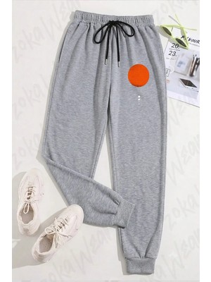 Zoka Wear Unisex Minimal Solar System Baskılı Eşofman Altı