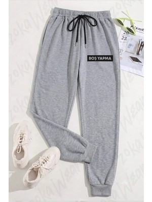 Zoka Wear Unisex Boş Yapma Baskılı Eşofman Altı