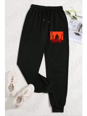 Zoka Wear Unisex Berserk Anime Guts V1 Baskılı Eşofman Altı