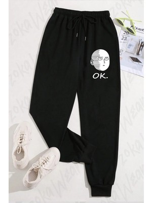 Zoka Wear Unisex One Punch Man Saitama Ok Baskılı Eşofman Altı