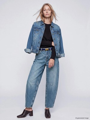 Lc Waikiki Yeni Sezon Indigo Barrel Fit Kadın Jean Pantolon