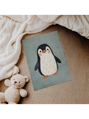 Domirus Sakin Penguen Çocuk Odası Posteri Çerçevesiz Poster Duvar Dekorasyonu