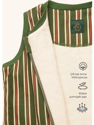 Pine Baby Home Pine Green 0.5 TOG Bebek Uyku Tulumu OEKO-TEX Sertifikalı %100 Pamuk
