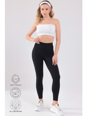 Bled Premium, 4 Mevsim ,yüksek Bel Toparlayıcı Yoga-Günlük-Spor Ultra Soft ve Esnek Kadın Tayt