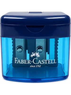 Faber-Castell Minibox Duo Kalemtıraş Lacivert Yeşil Pembe