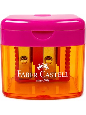 Faber-Castell Minibox Duo Kalemtıraş Lacivert Yeşil Pembe
