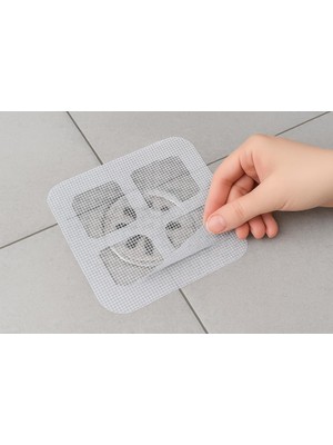 Happy Trend 10'lu Set – Tek Kullanımlık Evye Tıkanıklık Önleyici, Saç ve Çöp Tutucu, Hijyenik Lavabo Filtresi, 10X10 cm