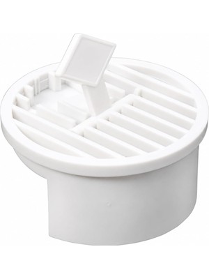 Happy Trend cm Yer Süzgeci Izgarası Plastik Gider Kapağı, Kötü Koku ve Haşere Önleyici, Su Tahliyesini Destekleyen, Banyo, Duş, Balkon, Mutfak ve Islak Zeminler Için Dayanıklı Beyaz Yer Gideri Kapağı