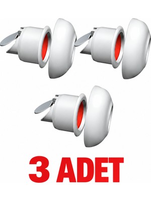 Cina Max 3 Adet Çekvalfli Adaptör Conta Ø50 Lavabo Gideri Koku ve Böcek Önleyici Kolay Montaj