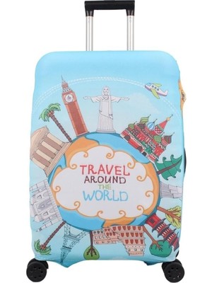 Happy Trend Travel Kabin Boy Valiz Için Valiz Kılıfı