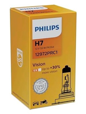 Philips H7 55WATT +%30 Fazla Işık Ampul Premium Halogen(1 Adet)