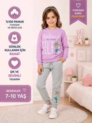 Kamikam Kaliteli 2 Ip Kız Spor Eşofman Takımı