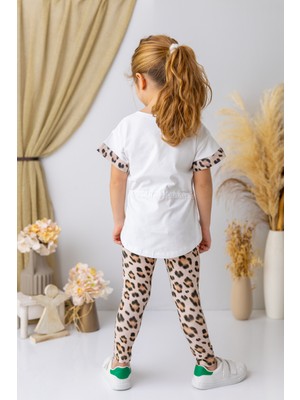 Zeyland Kız Çocuk Leopar Desen Uzun Tayt