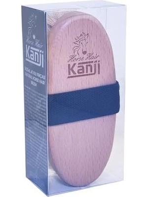 Prime %100 Doğal At Kılı Masaj ve Kuru Fırçalama Için Lacivert Kemerli Vücut Peeling Selülit Fırçası