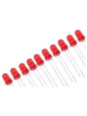 Prime 5 mm Kırmızı LED Paketi - 10 Adet
