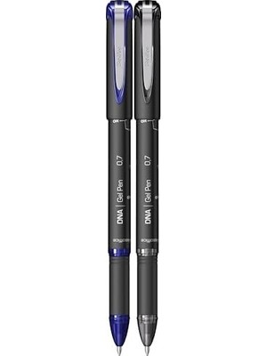 Offıce Dnal 0.7 mm Jel Kalem Mavi & Siyah 2'li Blister, 0.7 mm