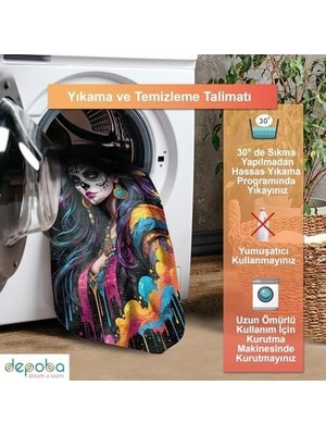 Prime Denim Şönil Oyuncu Odası Halısı Kaymaz Pamuk Tabanlı Yıkanabilir Antibakteriyel Gamer, Gaming Halısı 120X180