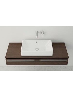 Prime Nuo 7436B003-0012 Dikdörtgen Çanak Lavabo, 50 Cm, Beyaz
