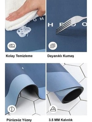 Prime Sihirli Su Emici Banyo Paspası Kaymaz Tabanlı Abdest Paspası