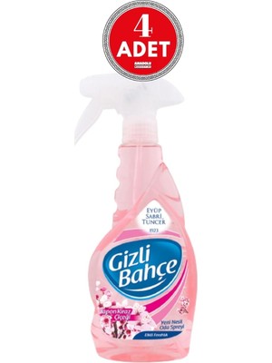 Prime Gizli Bahçe Oda Kokusu Kiraz Çiçeği 500 ml x 4 Adet