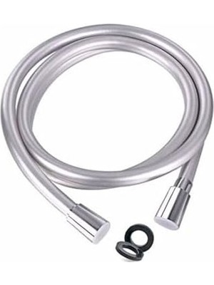 Prime Gümüş Renk Banyo Batarya Pvc Duş Hortumu