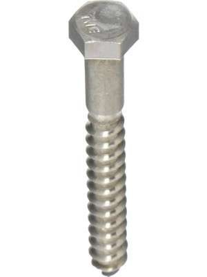 Prime The Group 832070 3/8 x 3 Inç Paslanmaz Çelik Altıgen Uçlu Vida, 25'li Paket