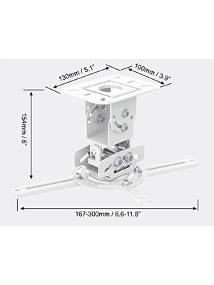 Prime PRB-717-WHT Evrensel Tavan Tutucu Aksesuarı