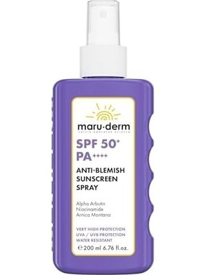 Prime Maruderm Spf 50+ Leke Karşıtı Vücut Güneş Kremi Spreyi 200 ml