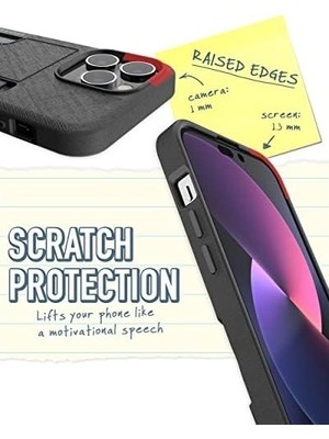 Prime Smartish 14 Pro Max Cüzdan Kılıfı - Cüzdan Slayer Vol. 2 [ince + Koruyucu] Dayanaklı Kredi Kartı Tutucu - Siyah Kravat