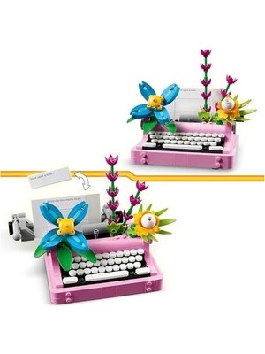 Prime Creator 3’ü 1 Arada Çiçekli Daktilo 31169-8 Yaş ve Üzeri Çocuklar Için Keytar Veya Saksıya Dönüşebilen Yaratıcı Oyuncak Yapım Seti, Doğum Günü Hediyesi (363 Parça)