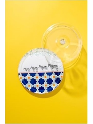 Prime Jaolu Cam Kek Fanusu & Pasta Tabağı (32 Cm)