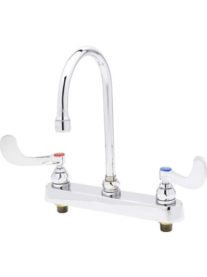 Prime T & S B-1142 – 04 8-Inç C/c Mount Workboard Musluk With 4-Inç Wrist Action Yapılmış ve Swivel Gooseneck By T & S